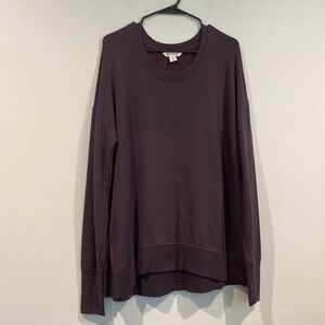 Athleta Purple Long Sleeve Loose Fit Blouse - Size Large